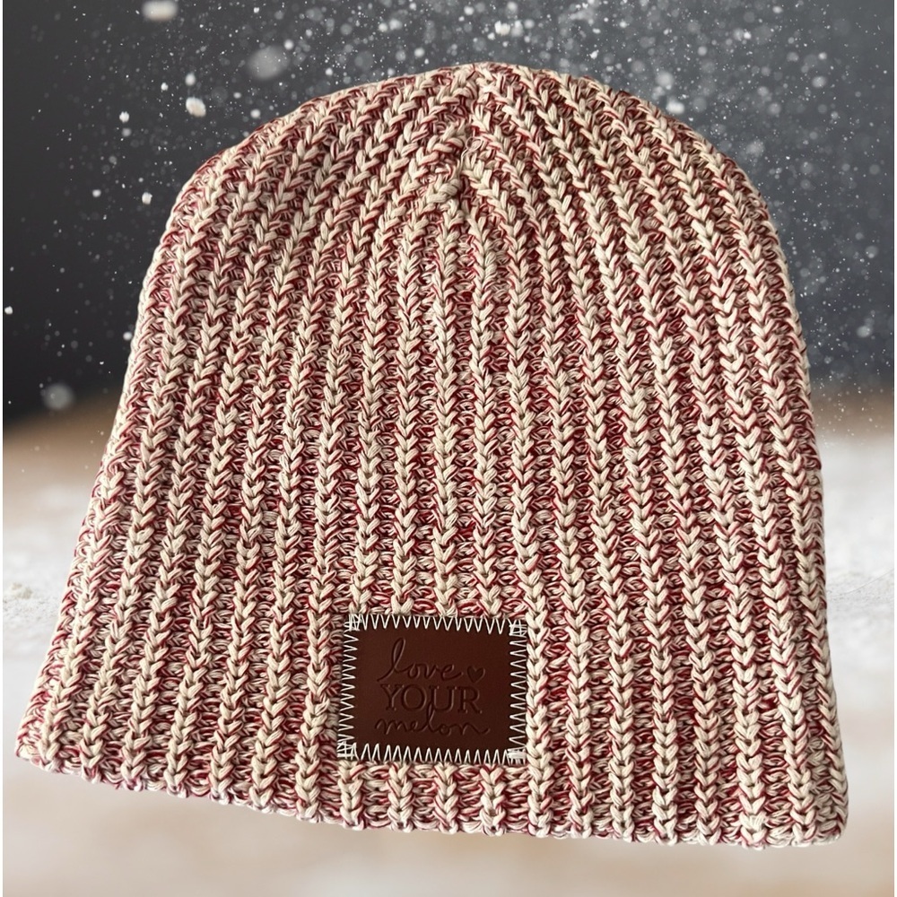 Love Your Melon Pink Speckled Slouch Beanie - Picture 2 of 11